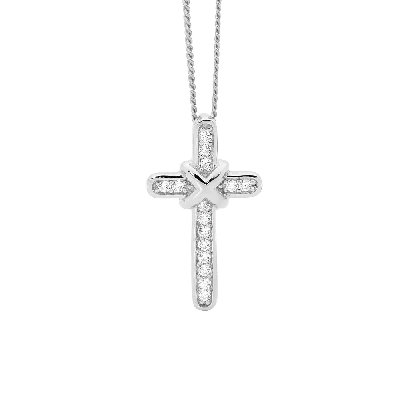 CZ Cross Pendant