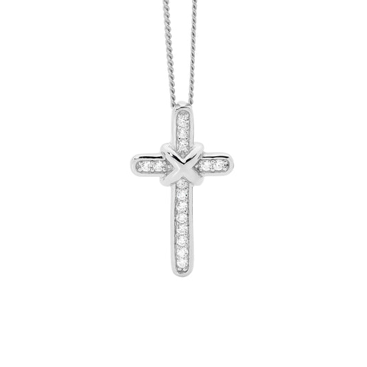 CZ Cross Pendant