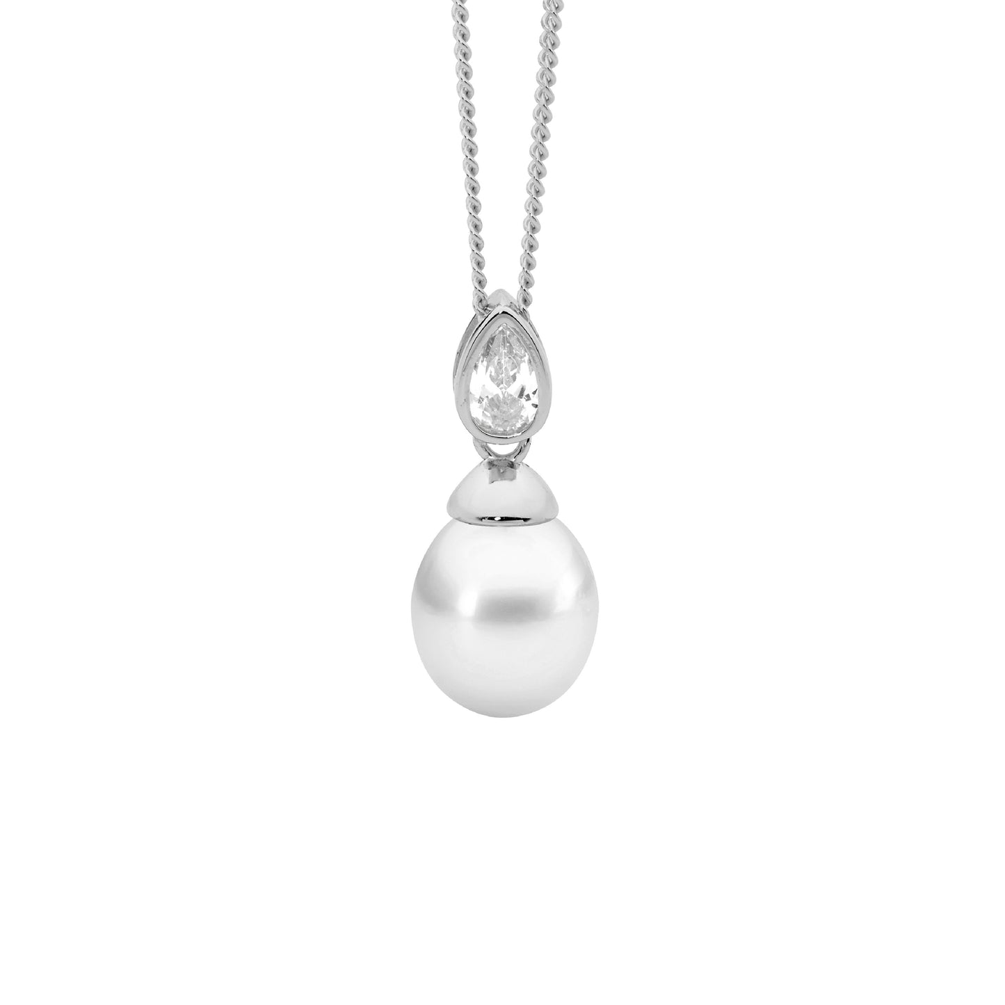 Pearl & CZ Pendant