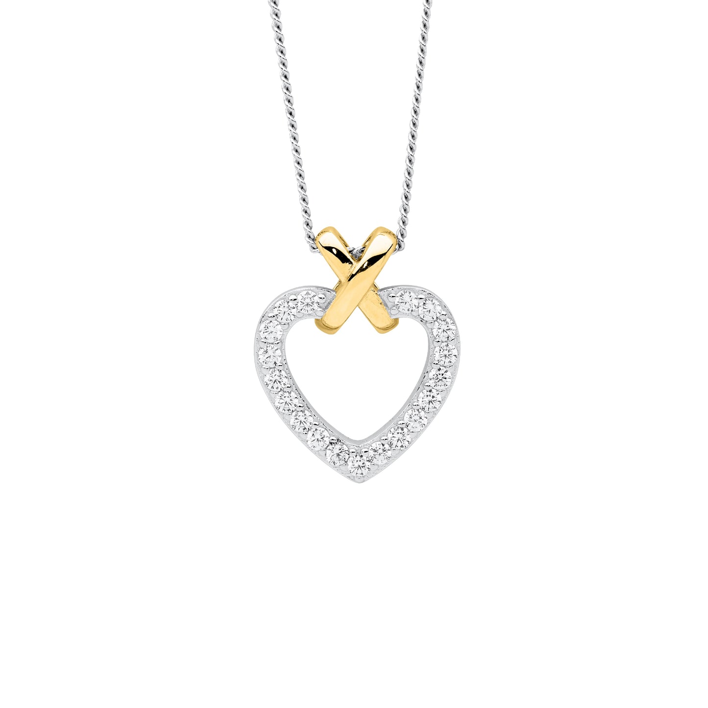 Yellow 'X' Necklace