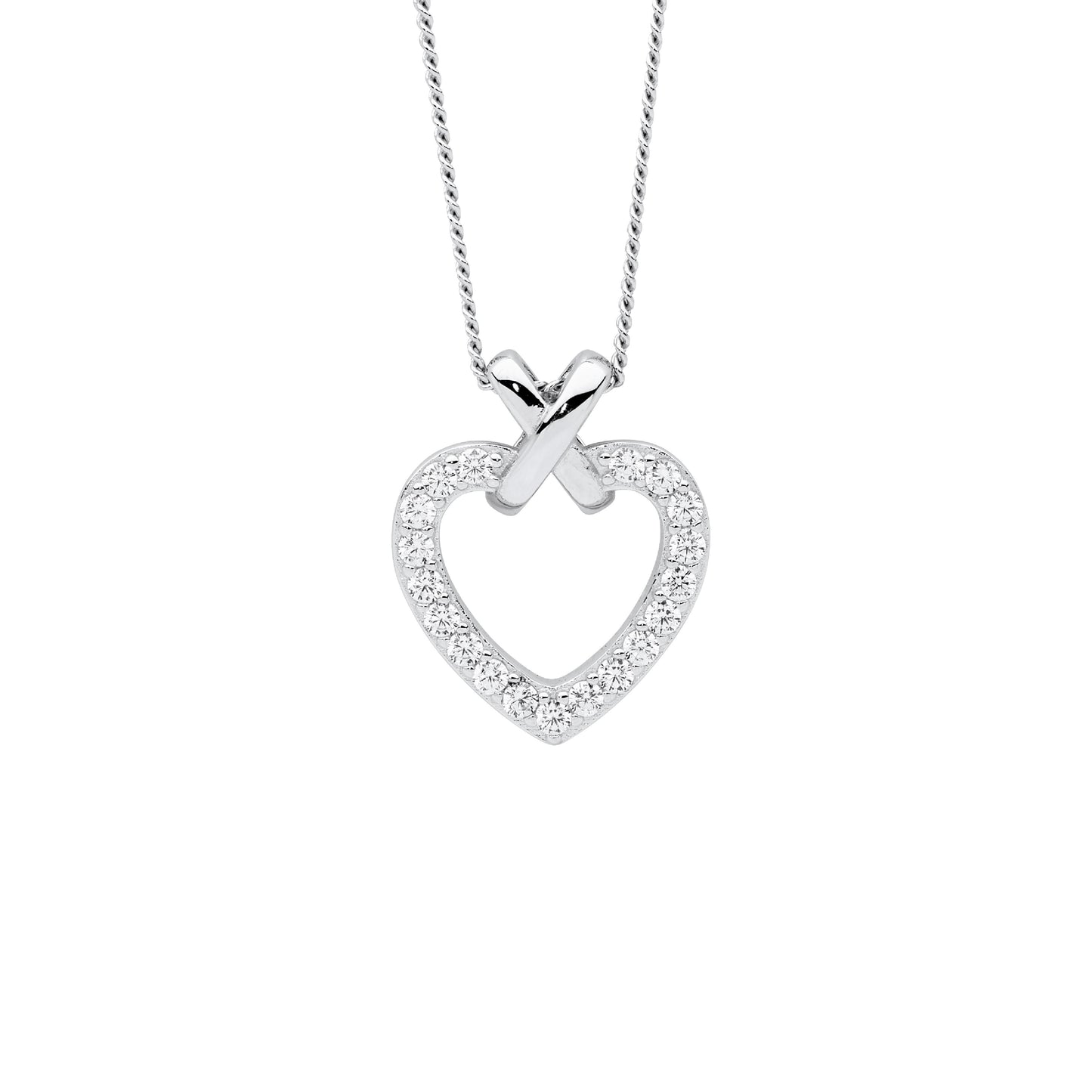 Silver 'X' Necklace