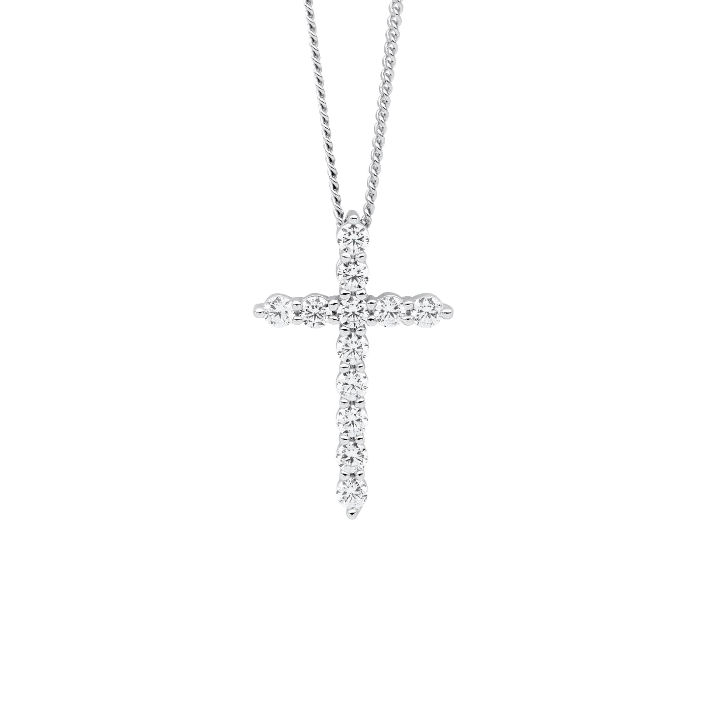 CZ Cross Necklace