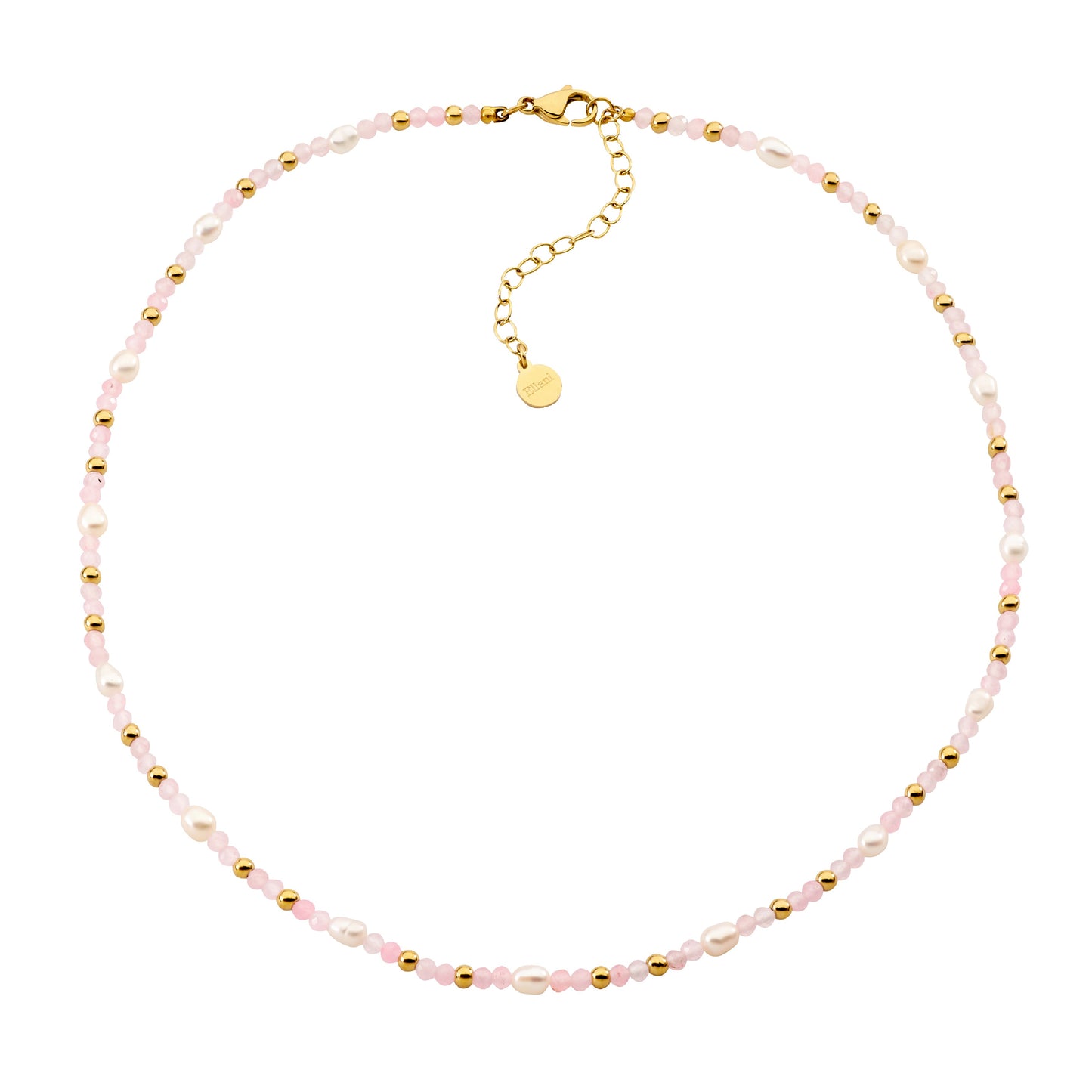 Rose Quartz & Pearl Necklace