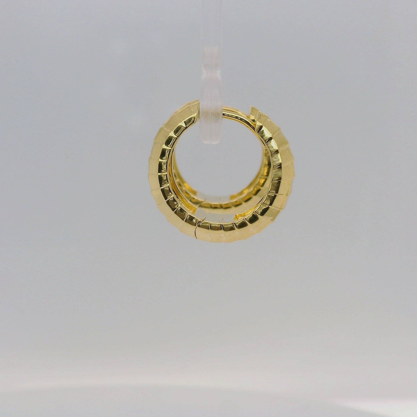 Vermeil Textured Hoops