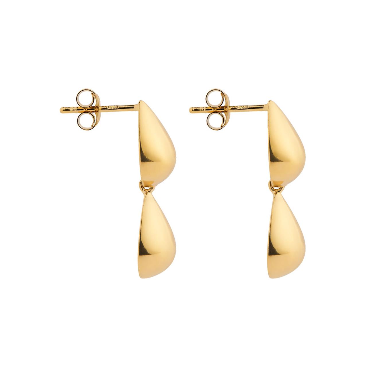 Yellow Liora Double Drop Stud Earring