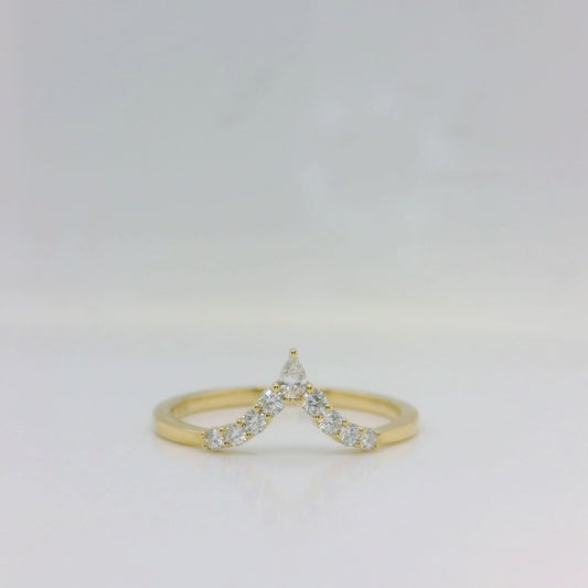 Yellow Wishbone Ring