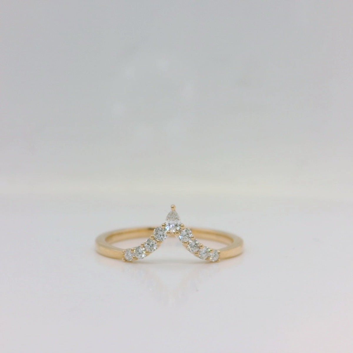 Rose Gold Wishbone Ring