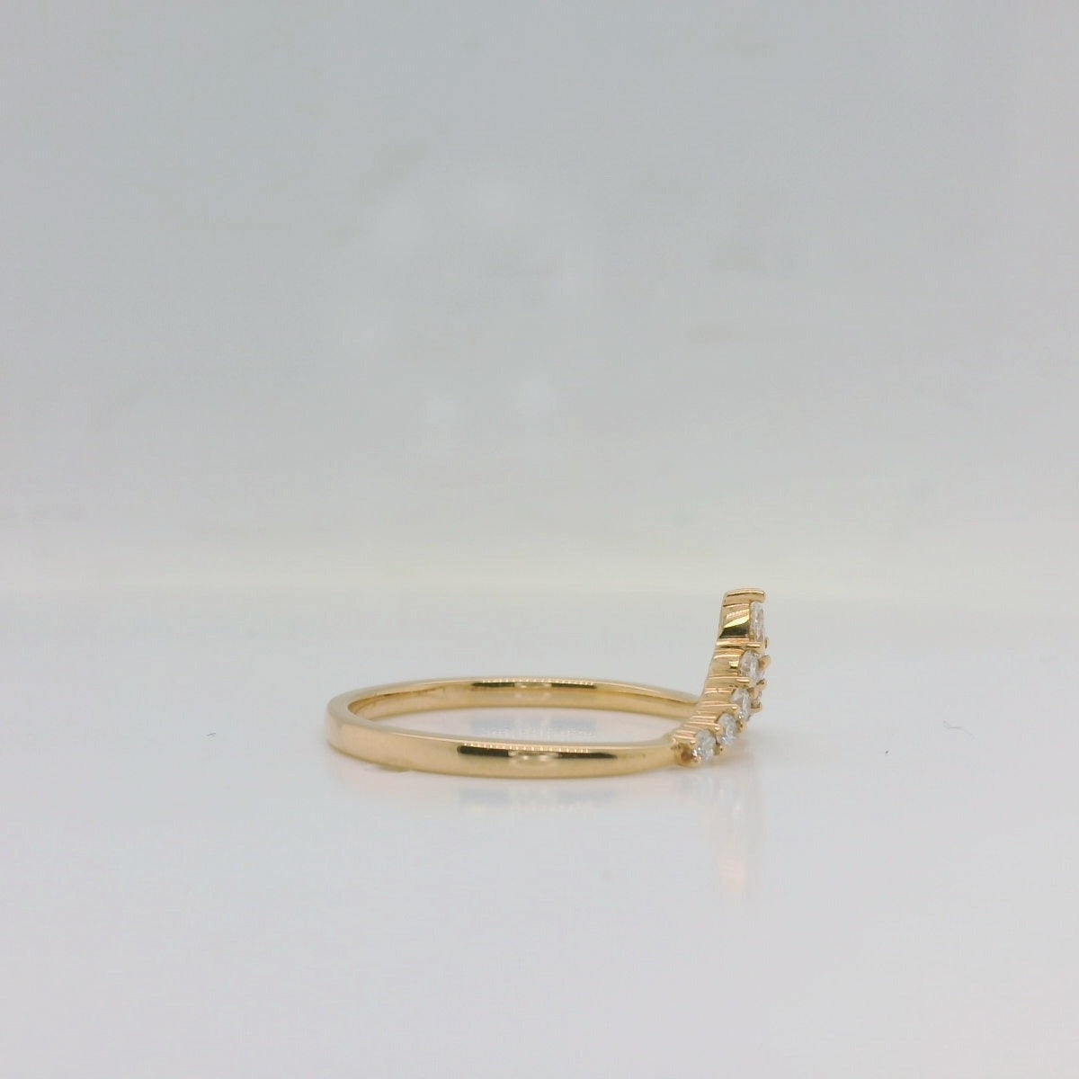 Rose Gold Wishbone Ring