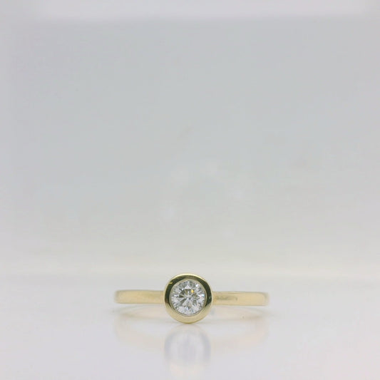 Bezel Set Solitaire Ring
