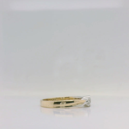 3 Stone Bezel Set Ring