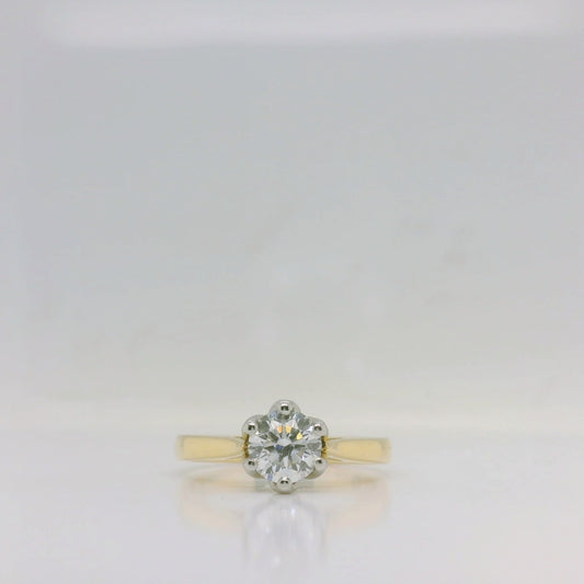 1ct Natural Diamond Solitaire Ring