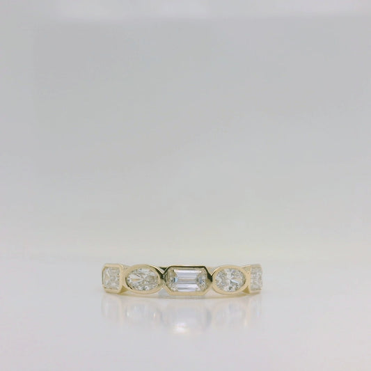 Lab Diamond Bezel Set Band