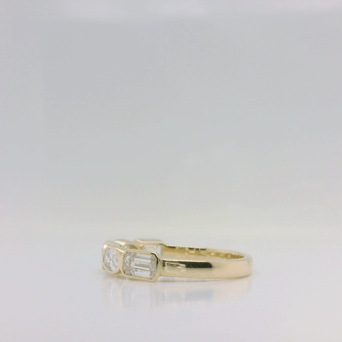 Lab Diamond Bezel Set Band