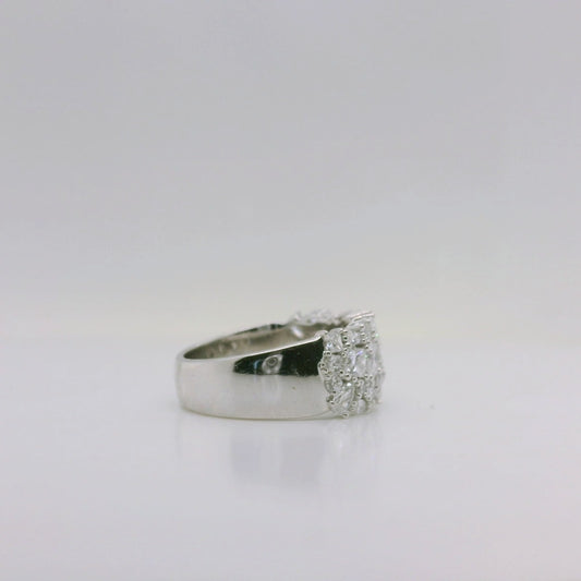 Lab Grown Diamond Cluster Ring