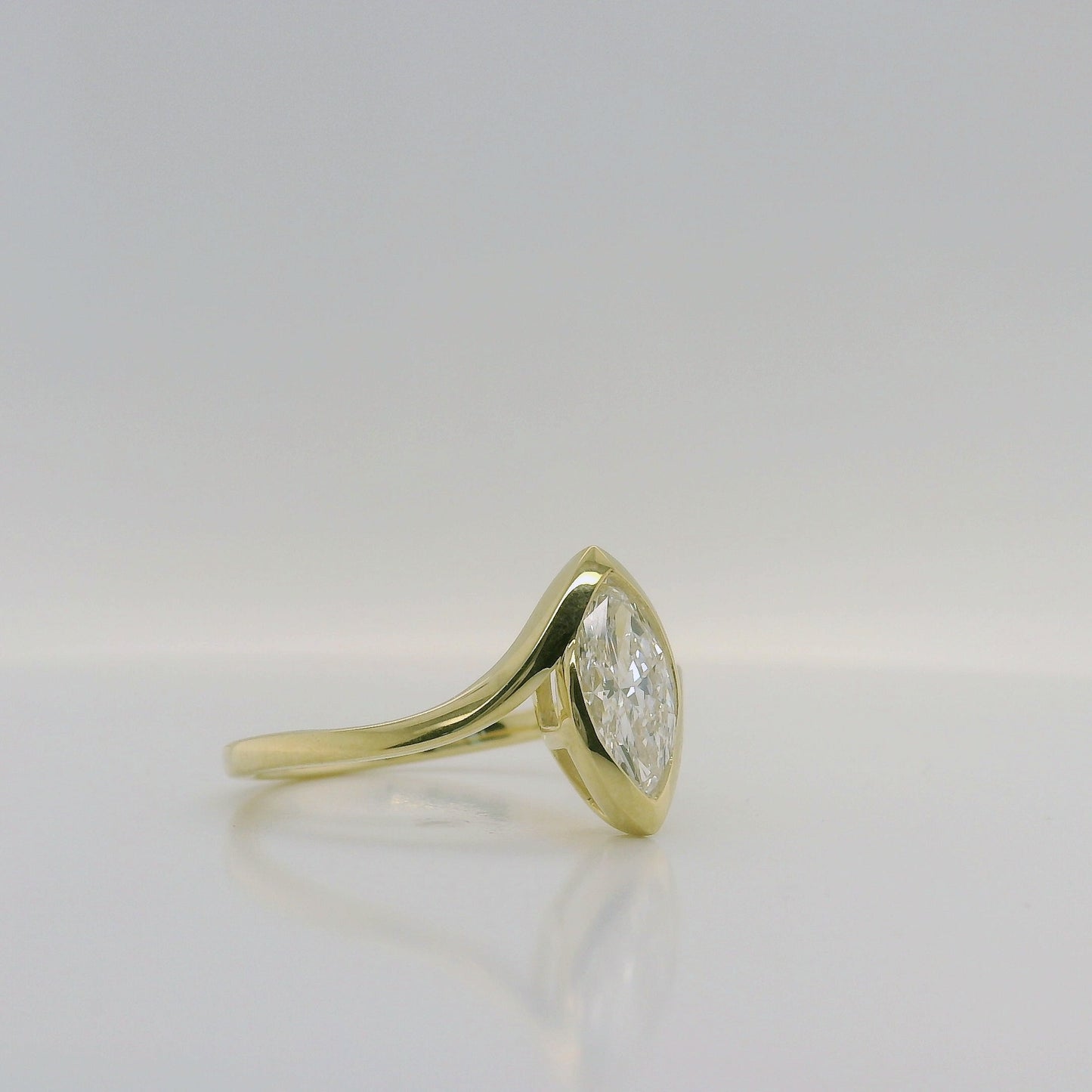 Marquise Lab Diamond Ring