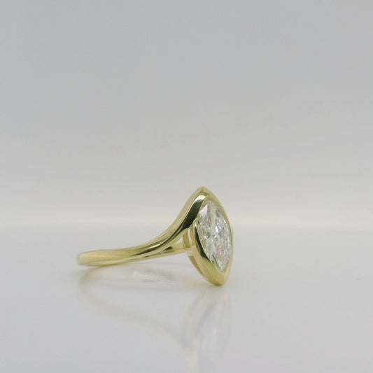 Marquise Lab Diamond Ring