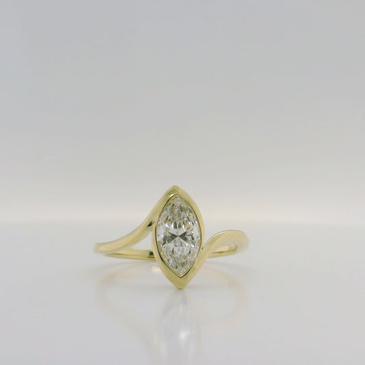 Marquise Lab Diamond Ring