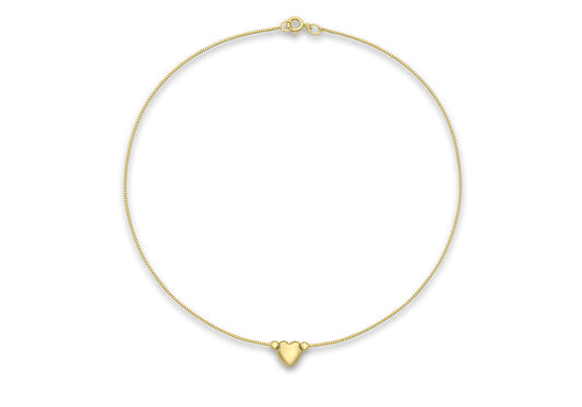 Gold Heart Anklet