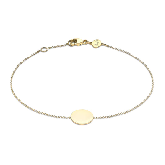 Gold Disc Bracelet