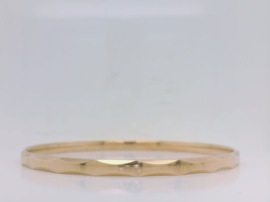 Rose Gold Patterned Bangle