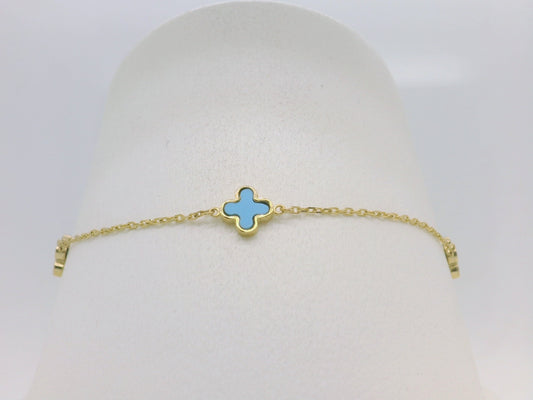 Turquoise Clover Bracelet
