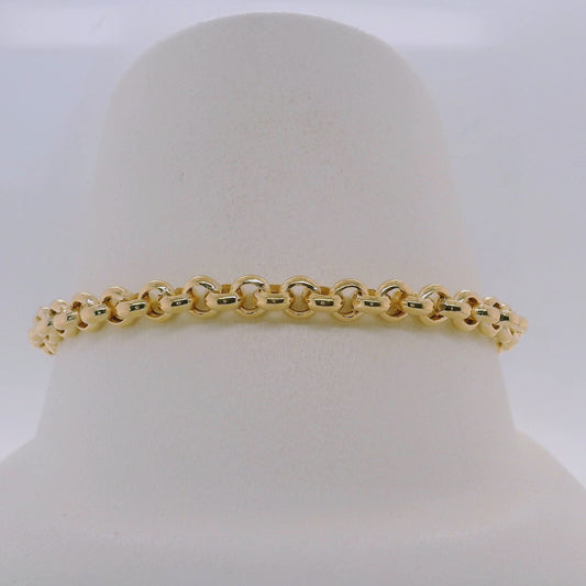 Gold Hollow Belcher Bracelet