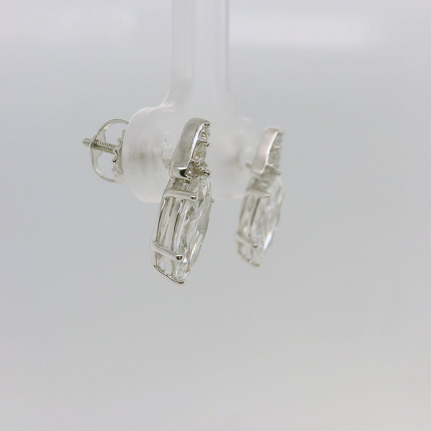 Marquise Vintage Lab Diamond Studs