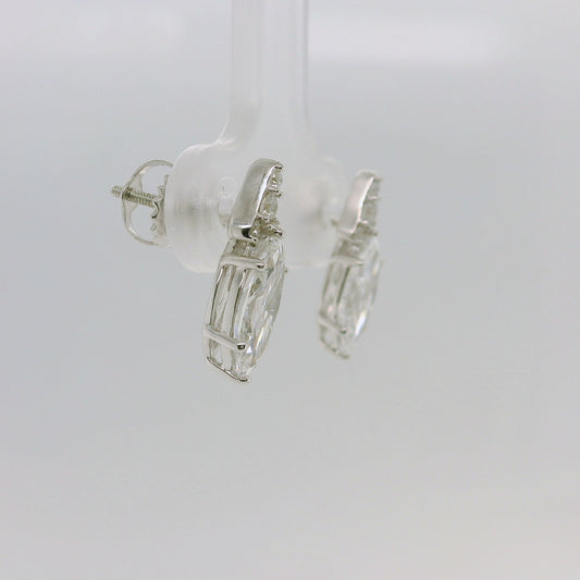 Marquise Vintage Lab Diamond Studs