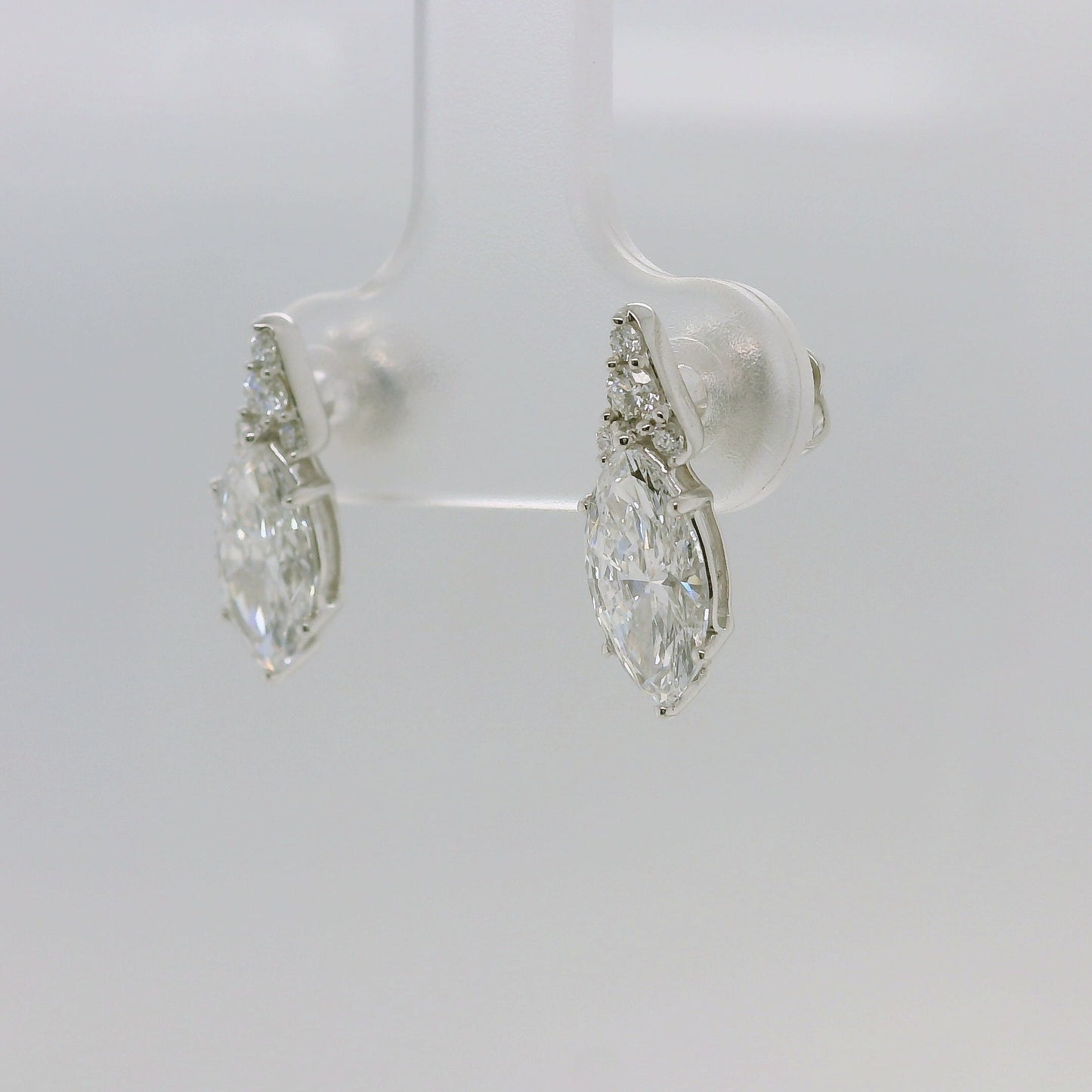 Marquise Vintage Lab Diamond Studs