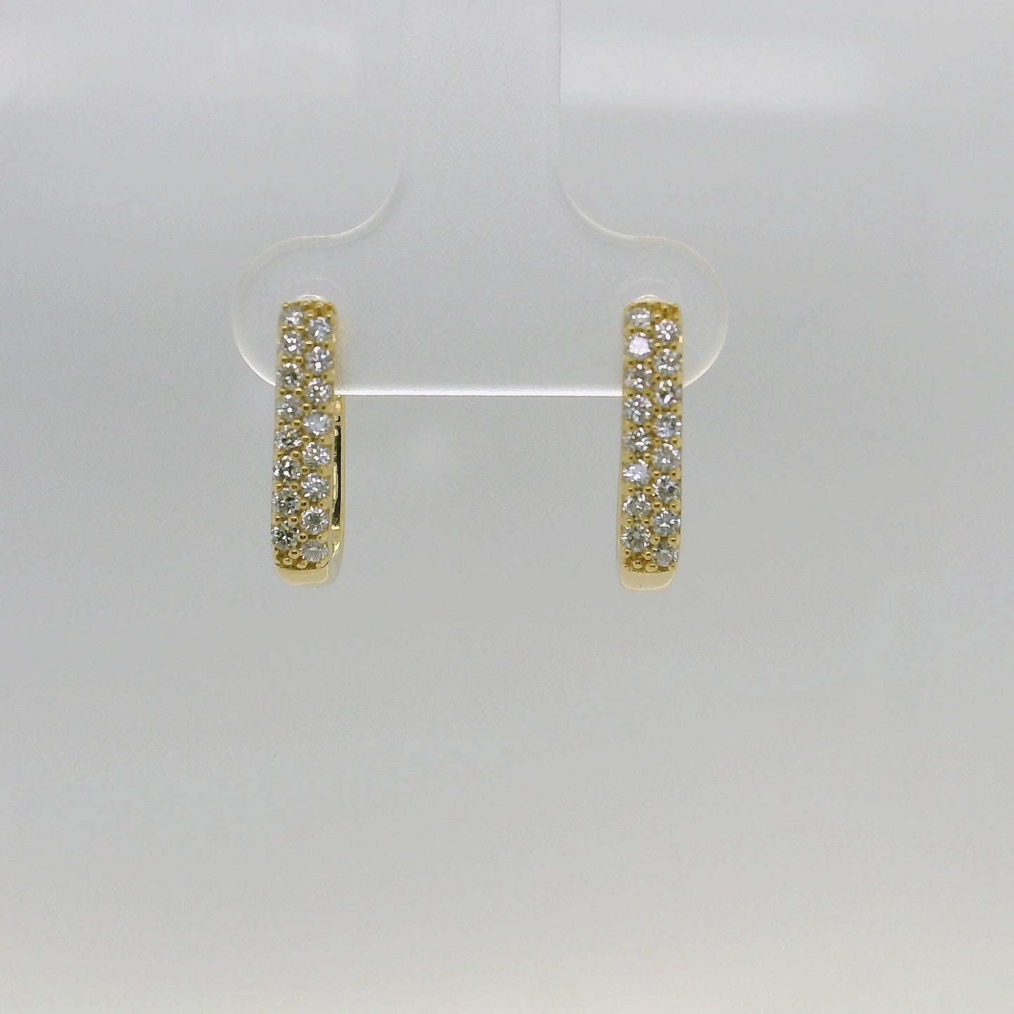 Lab Diamond Vermeil Hoop Earrings