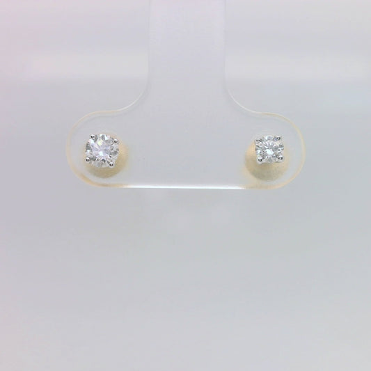 Yellow Diamond Stud Earrings