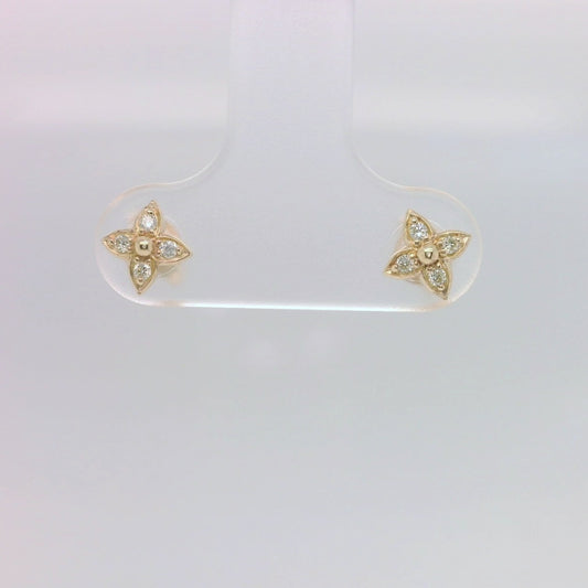 4 Diamond Stud Earrings