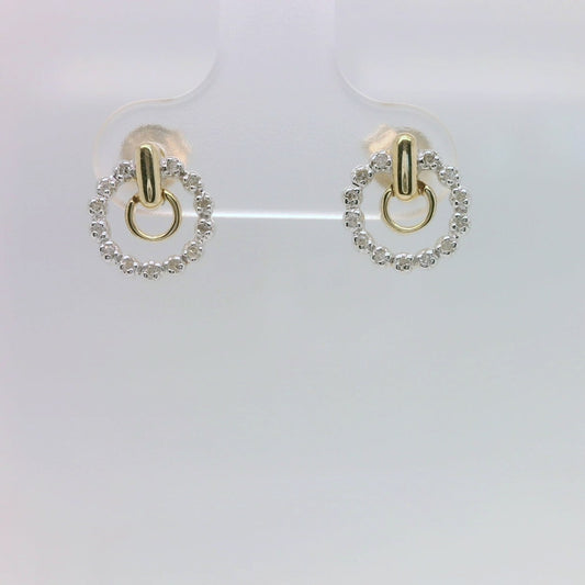 Diamond Circle Studs