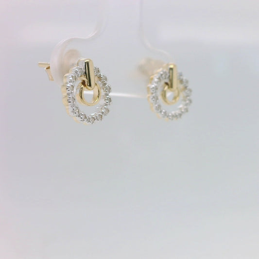 Diamond Circle Studs