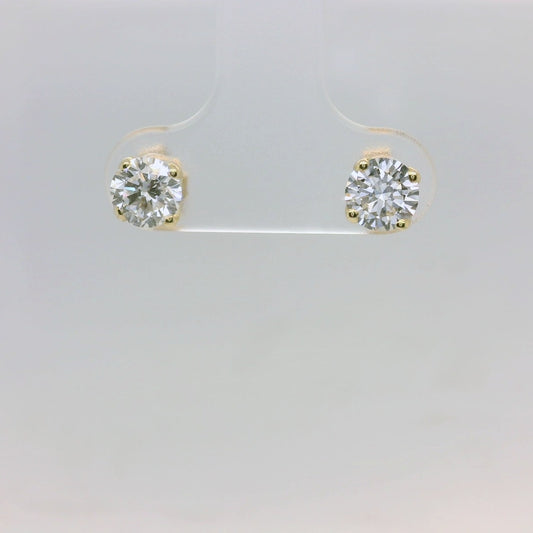 1ct Yellow Lab Diamond Studs