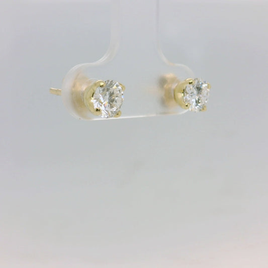 1ct Yellow Lab Diamond Studs