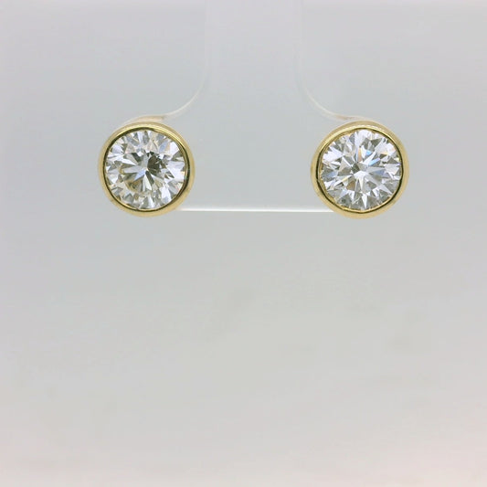 2ct Yellow Lab Diamond Studs