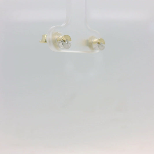 Two-Tone Diamond Studs