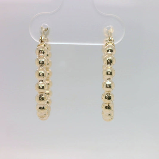 Ball Hoop Earrings
