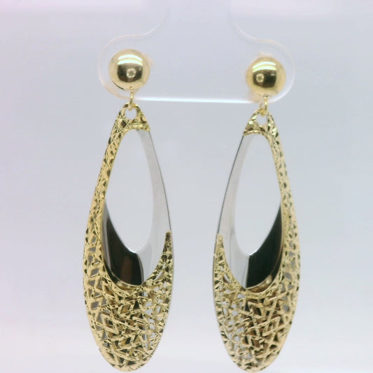 Teardrop Fretwork Earrings