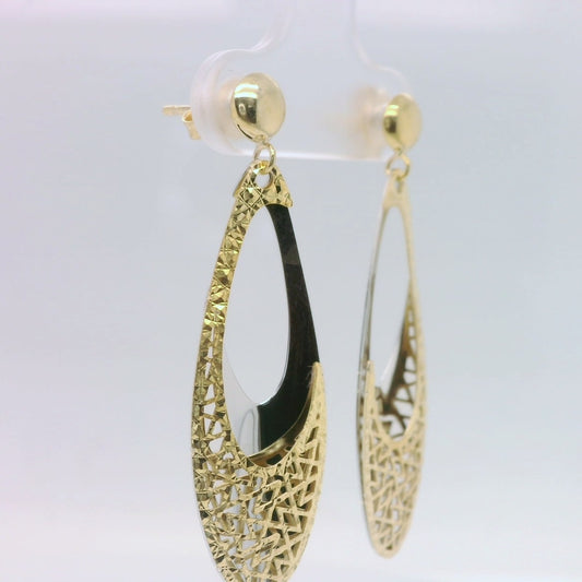 Teardrop Fretwork Earrings