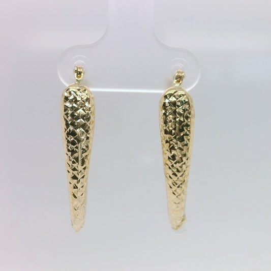 Textured V-Shape Earrings
