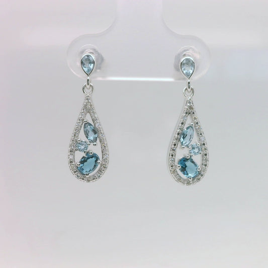 Pear shaped Topaz Earrings