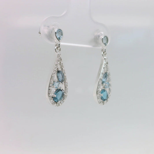 Pear shaped Topaz Earrings