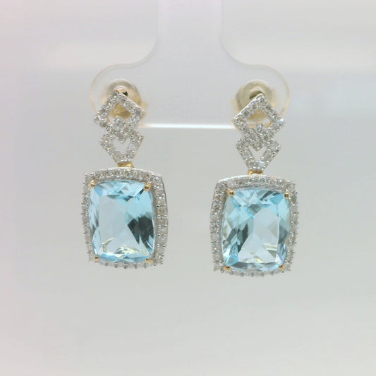 Sky Blue Topaz Earrings