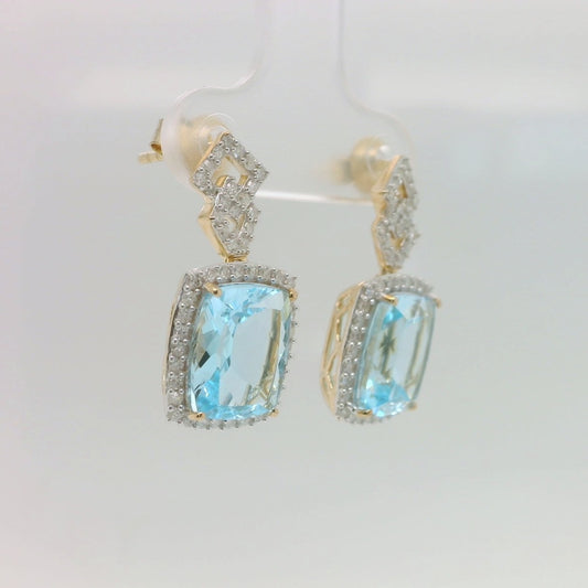 Sky Blue Topaz Earrings