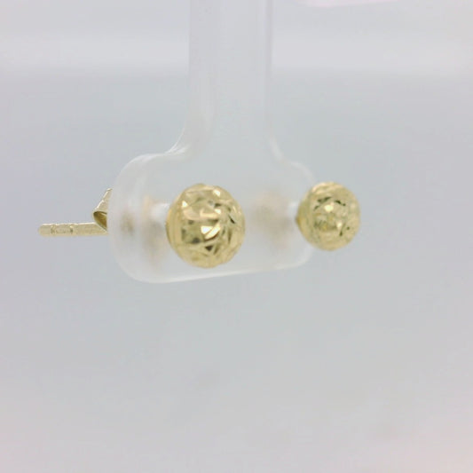 Diamond Cut Studs - 5mm