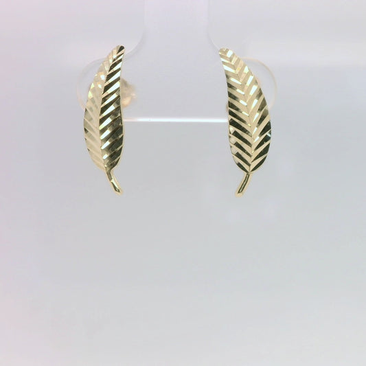 Gold Fern Earrings
