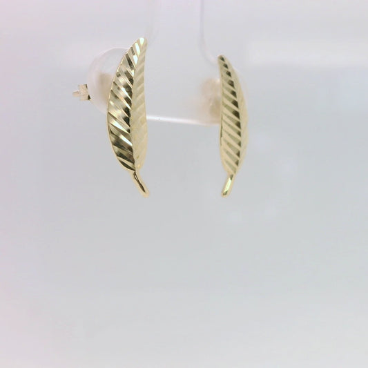 Gold Fern Earrings