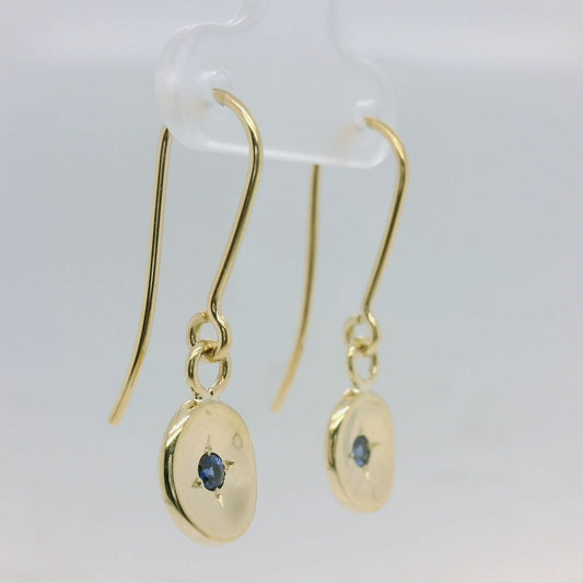 Sapphire Drop Earrings